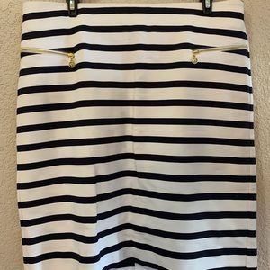 Anne Klein striped pencil skirt